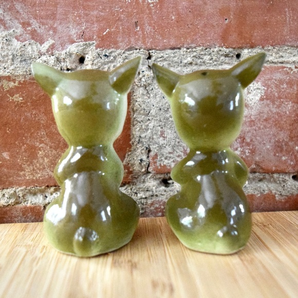 VINTAGE Antique Japan Anthropomorphic Salt & Pepper Shaker Set Kitch Collectible - Picture 7 of 14